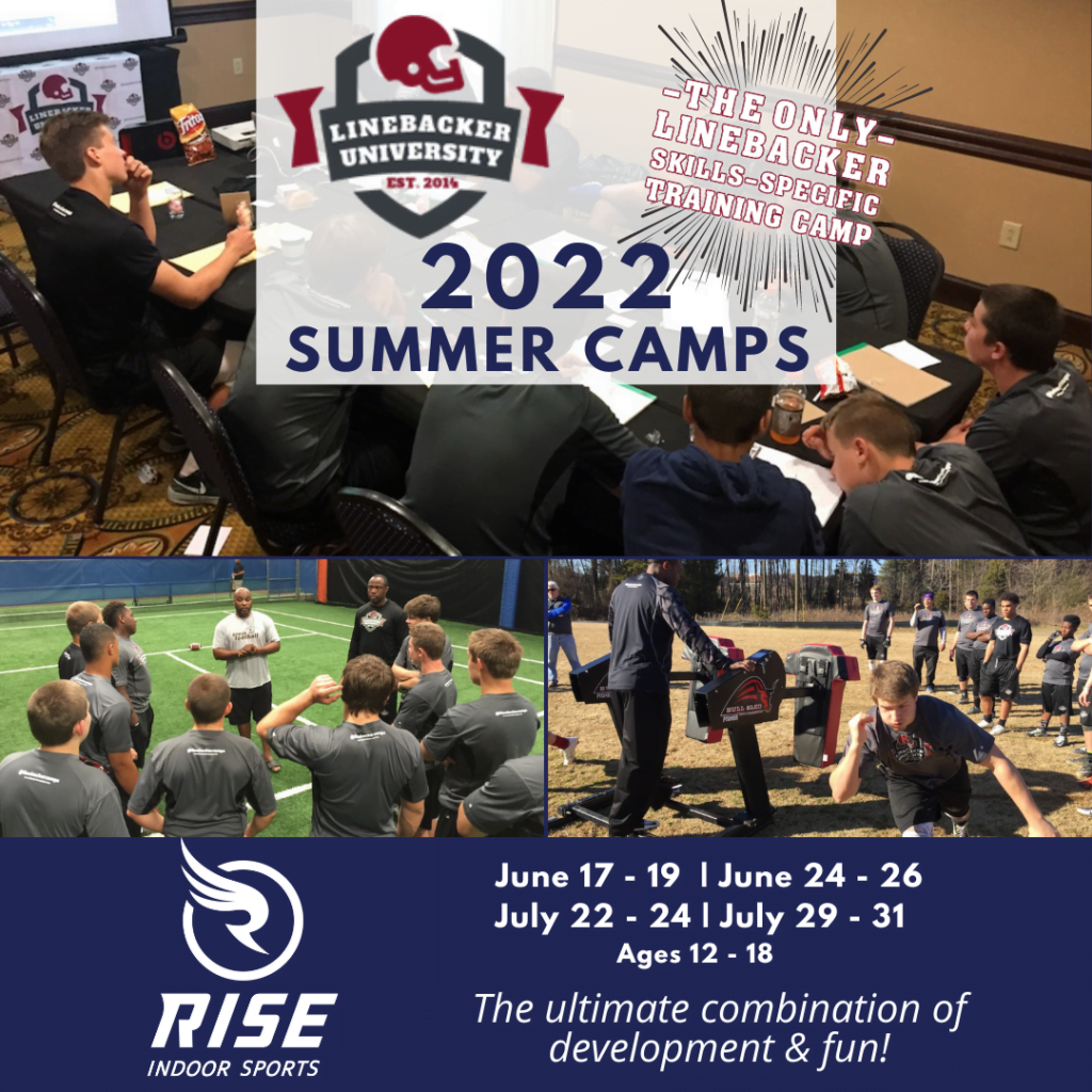 Linebacker University Summer Camp 2022 at Rise Indoor Sports