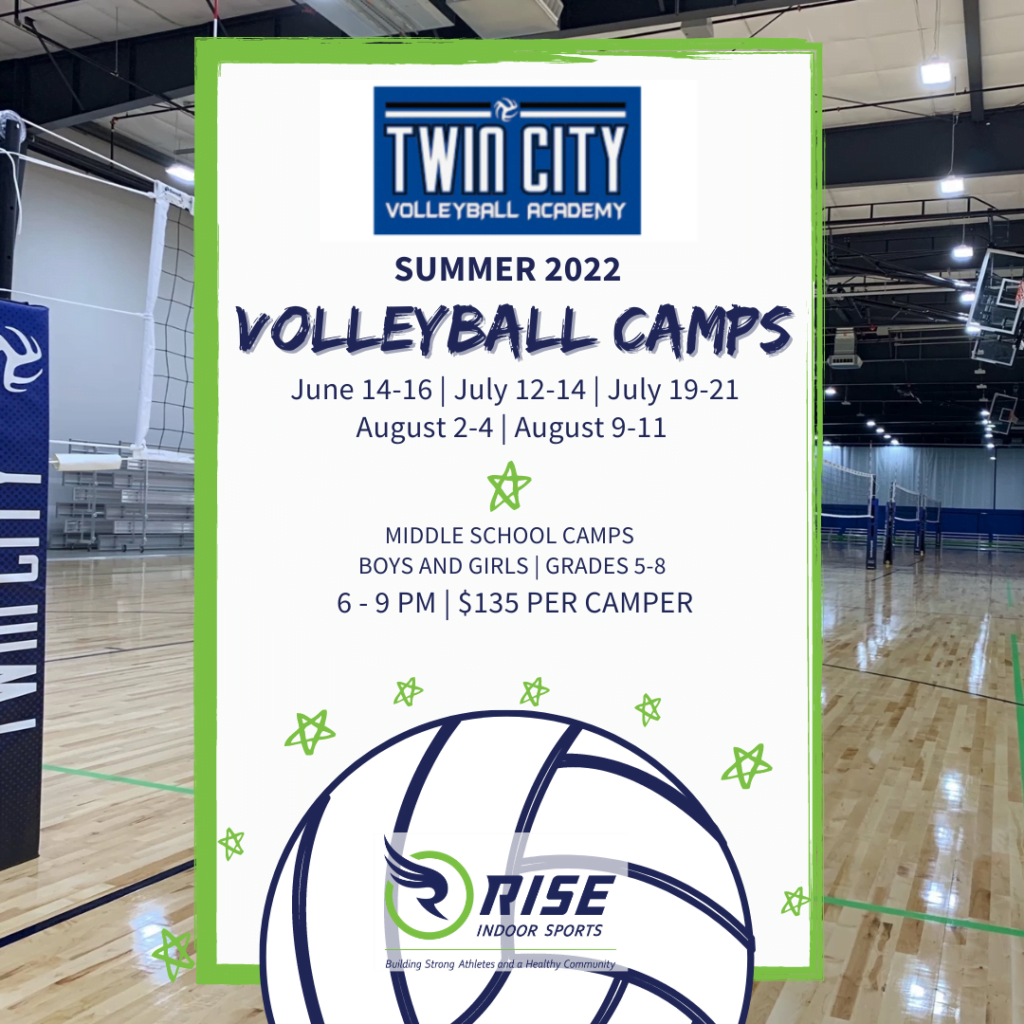 Twin City Volleyball Summer Camp 2022 at Rise Indoor Sports
